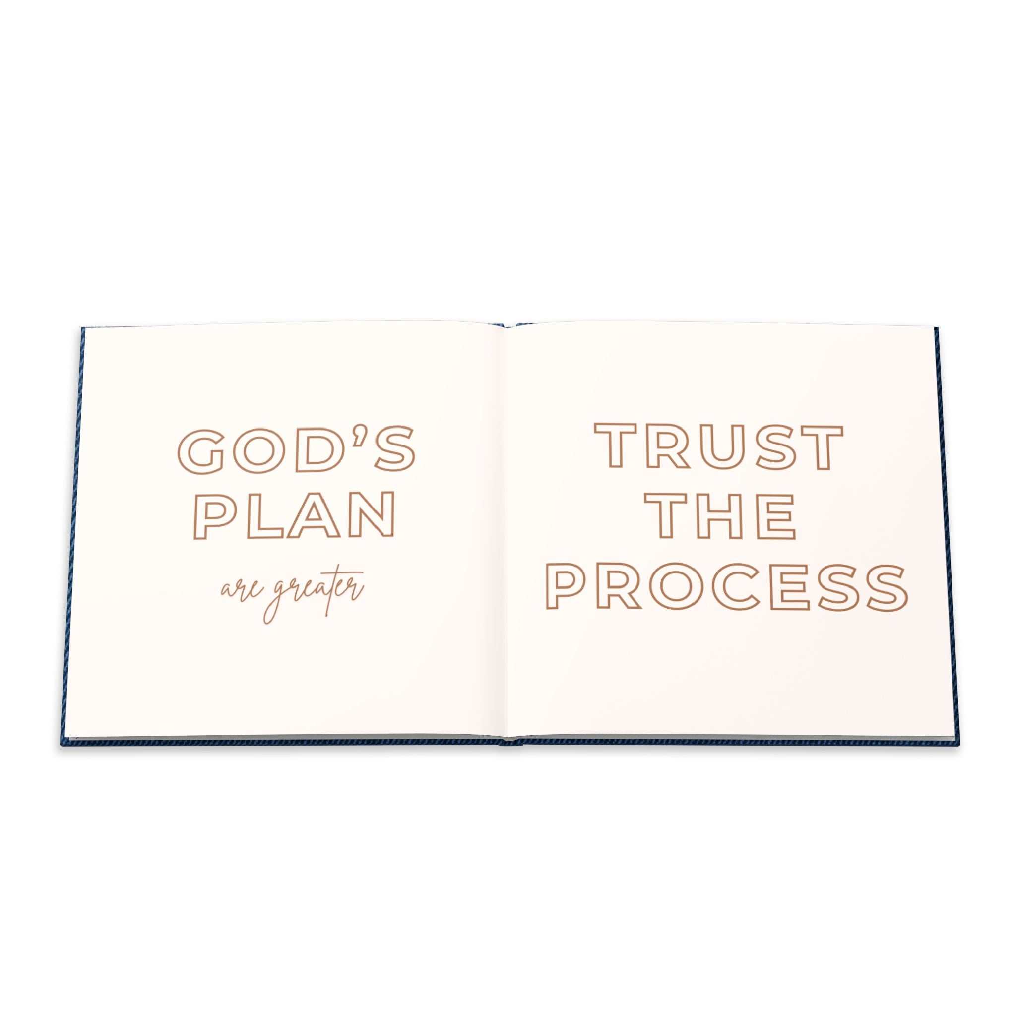 Words to Inspire Your Journey Book with glossy hardcover and vivid full-color photo pages