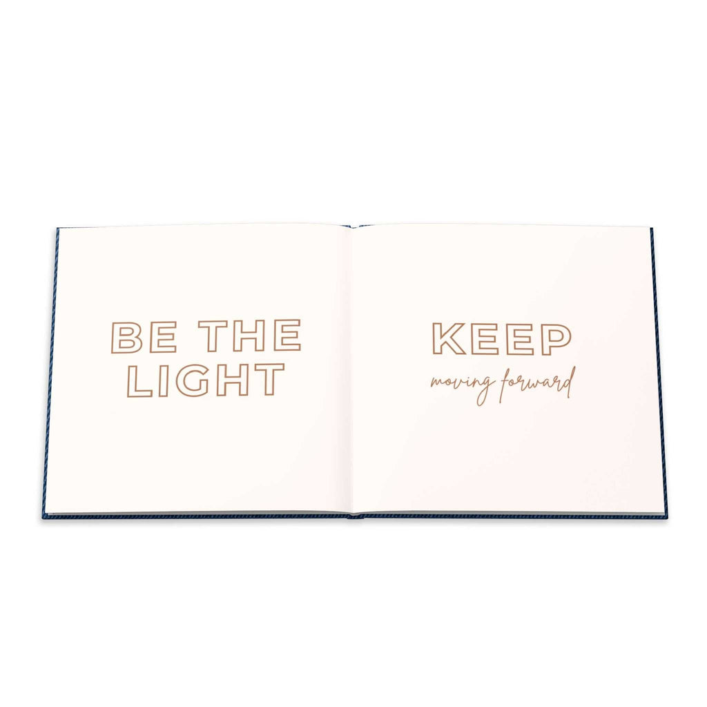 Words to Inspire Your Journey Book with glossy hardcover and vivid full-color photo prints