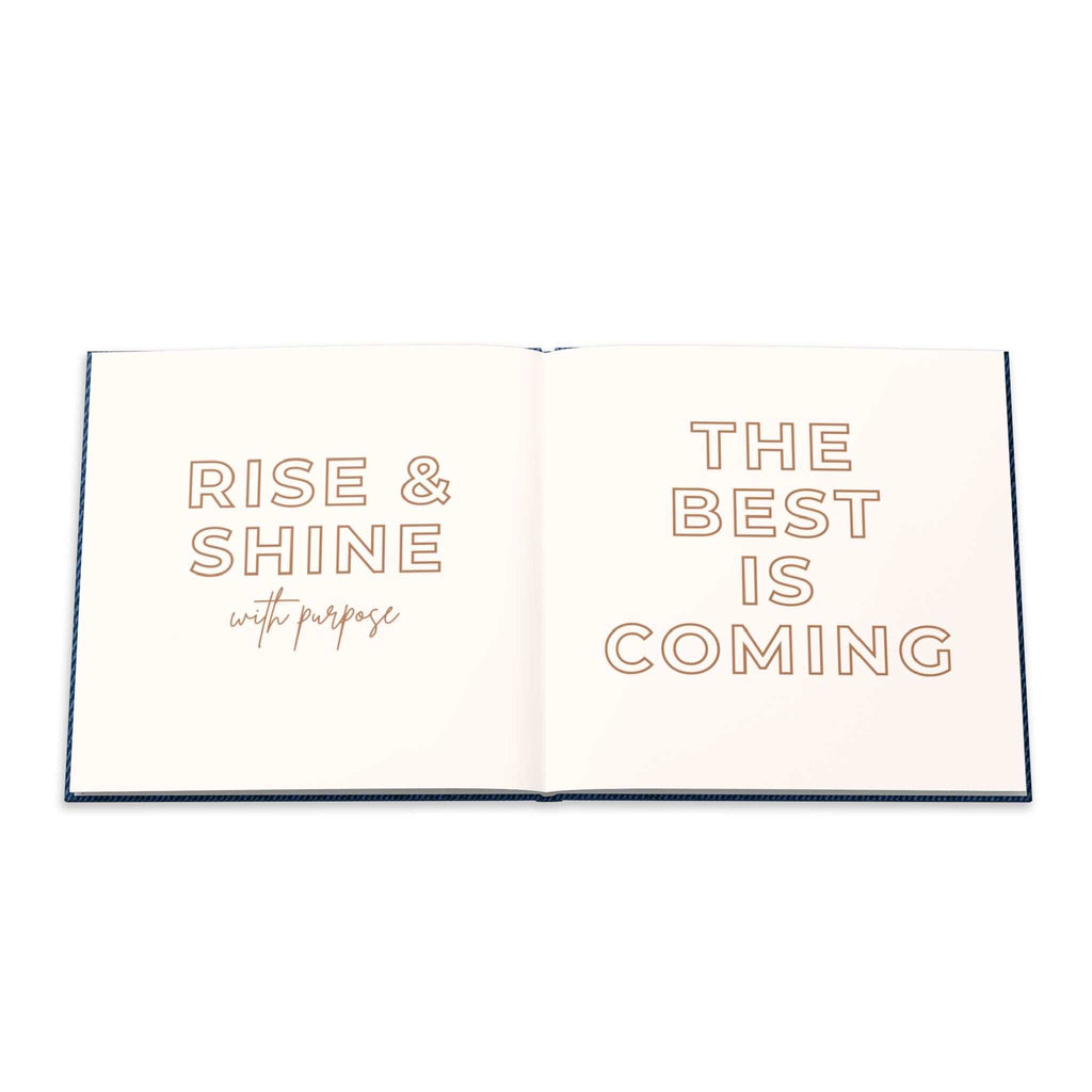 Words to Inspire Your Journey Book hardcover photo album with vivid full-color prints on archival-quality semi-gloss paper