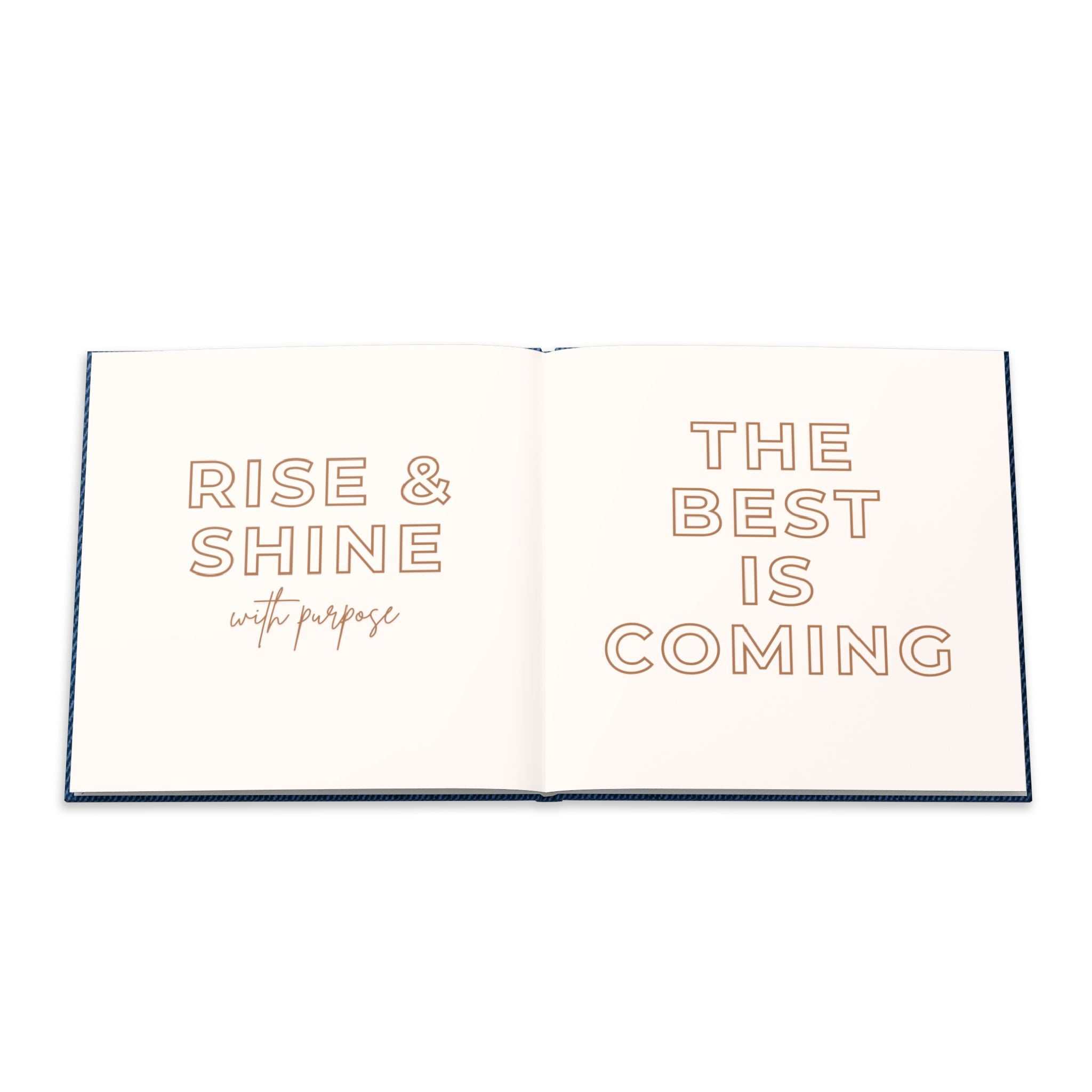 Words to Inspire Your Journey Book hardcover photo album with vivid full-color prints on archival-quality semi-gloss paper