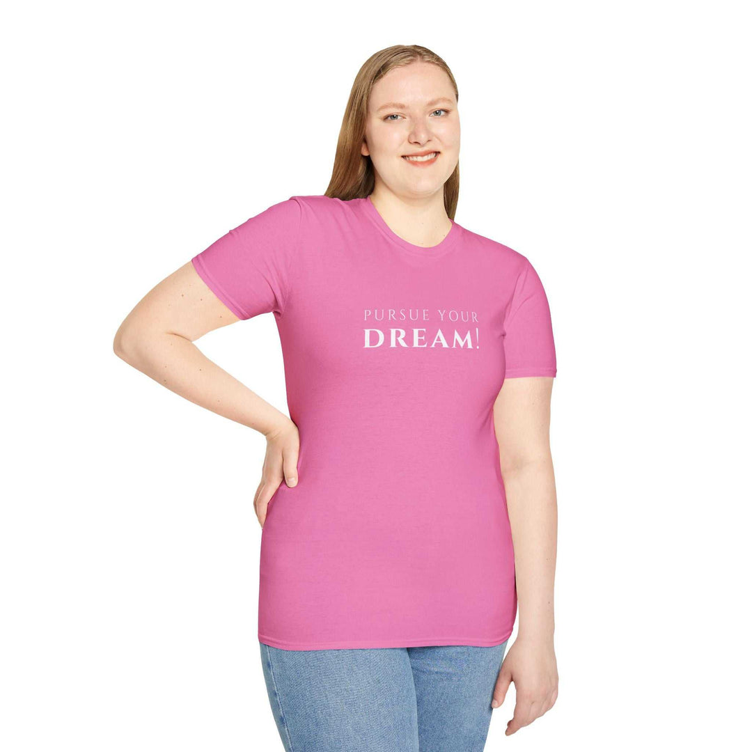 woman wearing pink Chase Dreams T-Shirt