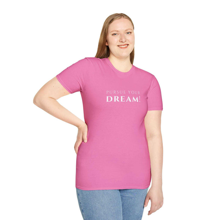woman wearing pink Chase Dreams T-Shirt